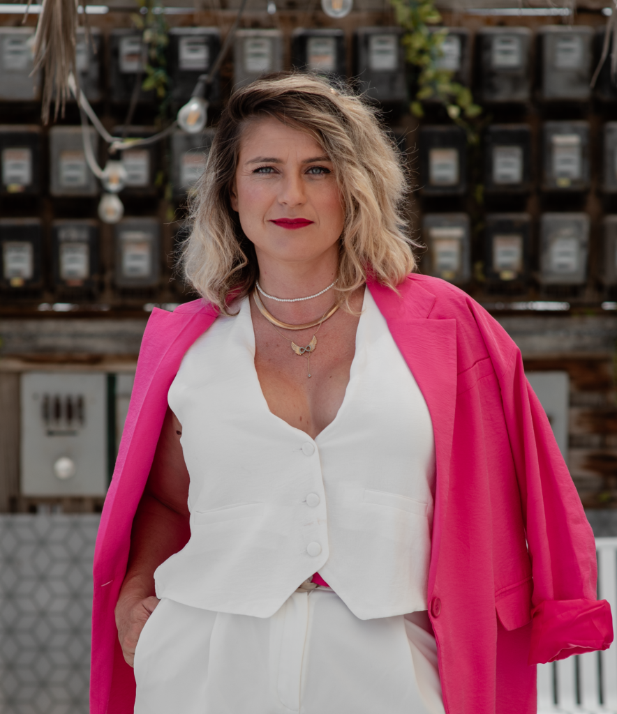 female startup founders pink fundraising VC funding breaking the ceiling
