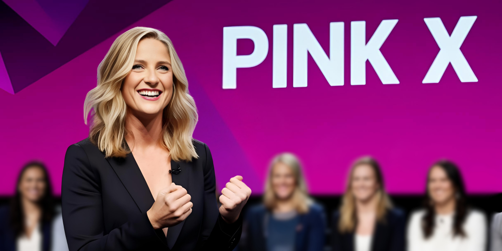 pink X by Anna Mazarsky startup fundraising female founders
